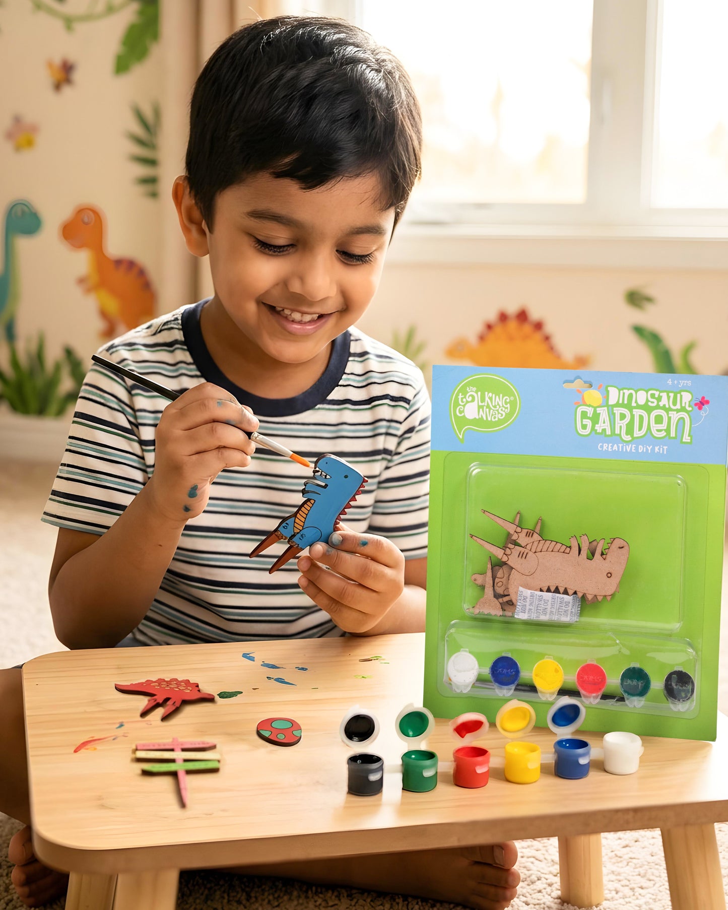 Dinosaur Garden Creative DIY Kit for Kids | Paint & Build Craft Kit
