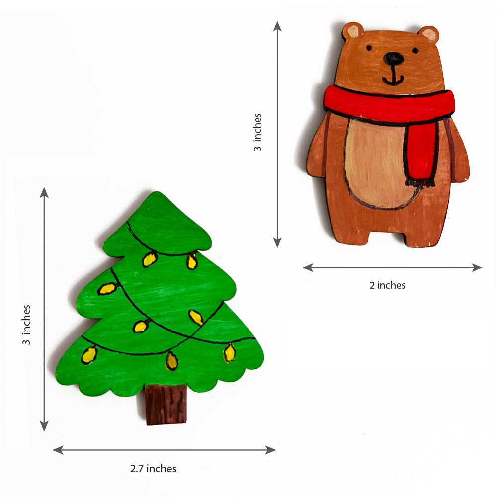 Christmas Art and Craft Kit - Assorted Magnet Set 3
