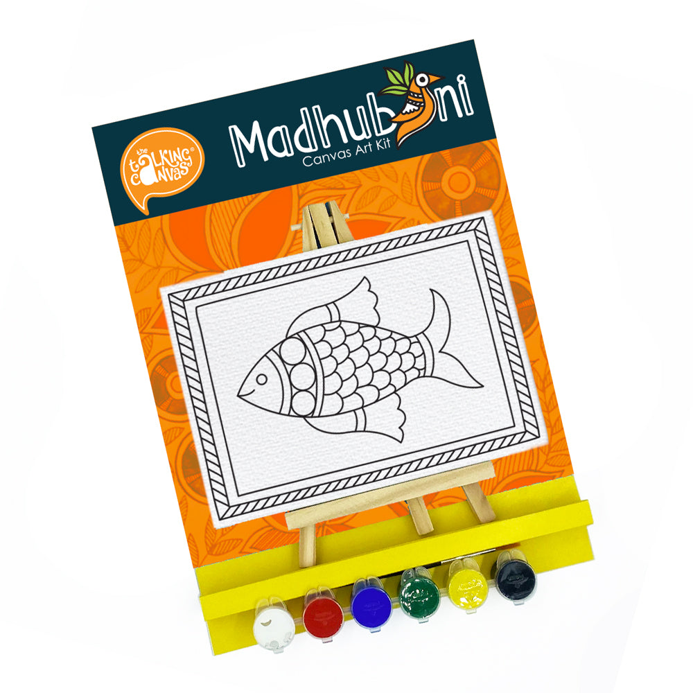 Madhubani Art for Kids - Fish Theme