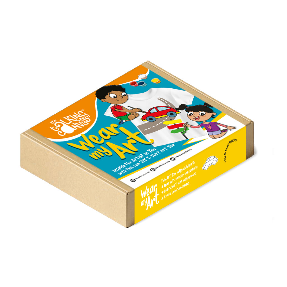 Wear My Art DIY Kit - Kids T-Shirt - Car Stencil