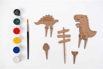 Dinosaur Garden Creative DIY Kit for Kids | Paint & Build Craft Kit