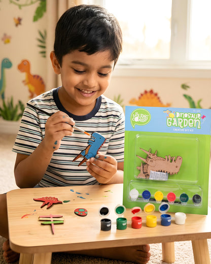 Dinosaur Garden Creative DIY Kit for Kids | Paint & Build Craft Kit