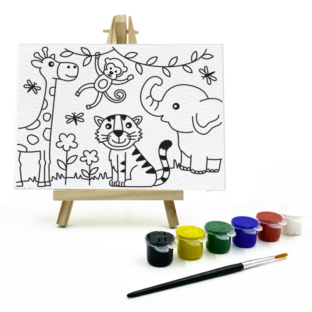 Painting Kit for Kids - Wild Animals Theme