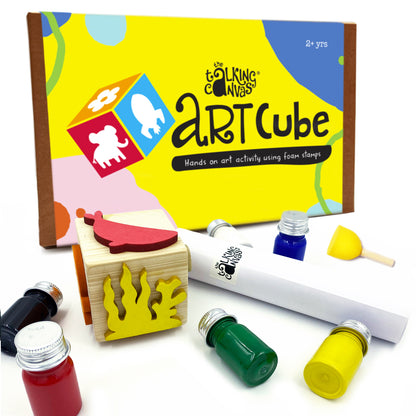 Toddler Art Toys - Stamp Cube - Ocean Theme