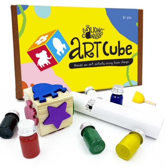Toddler Activities - Stamp Cube - Space Theme